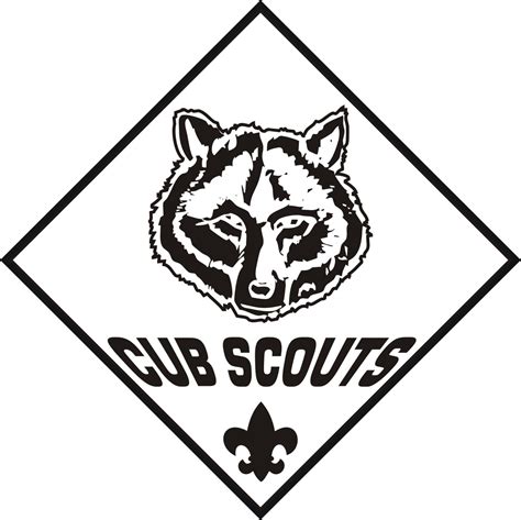 Cub Scout Logo wolf drawing free image download