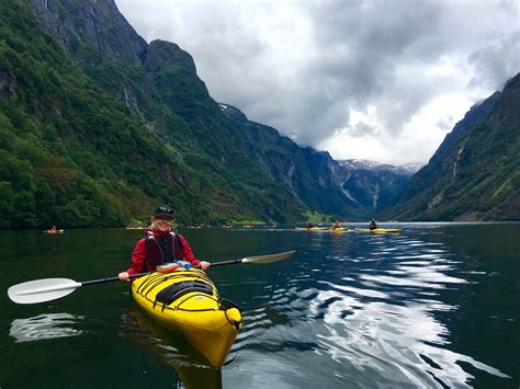 Kayaking The Naeroyfjord In Norway - Two For The World