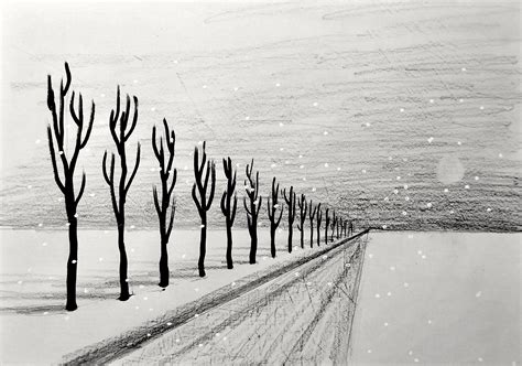 Video tutorial: one-point perspective winter landscape – Arte a Scuola