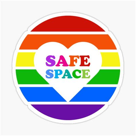 "LGBTQ Sign Safe Space Equality" Sticker for Sale by aronia | Redbubble