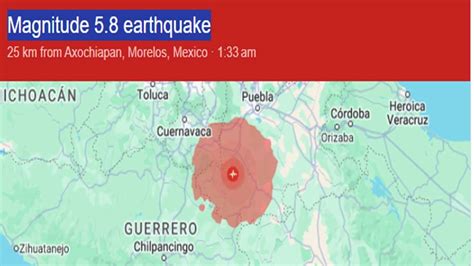 Earthquake with Magnitude 5.8 shakes buildings in Mexico City – India TV