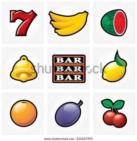 Vector Slot Machine Icons Stock Vector (Royalty Free) 226267495