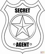 Secret Agent Badge coloring Page  Free Printable Coloring Pages sketch template