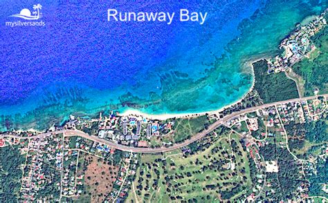 Map Of Jamaica Runaway Bay - Topographic Map World