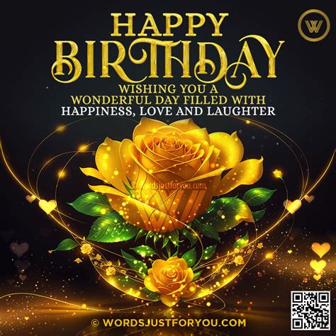 Beautiful Glitter Happy Birthday Wishes ECard » WordsJustforYou.com ...