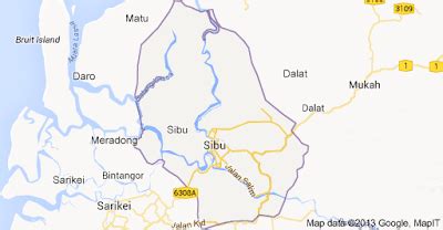 Discover Sibu, Sarawak: Sibu Map