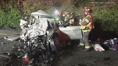 Teen killed in wrong-way crash along I-5 highway near Tukwila | king5.com