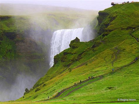 The spectacular Skógafoss Waterfall in South-Iceland and ...