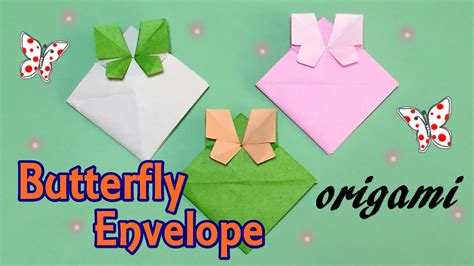 Awesome Origami Butterfly Envelope Tutorial | How to Make a Paper Butterfly Envelope Only One ...