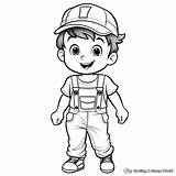 Overalls Coloring Pages  Free & Printable sketch template