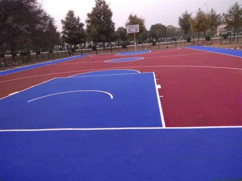 Synthetic Basketball court provide the best durability.