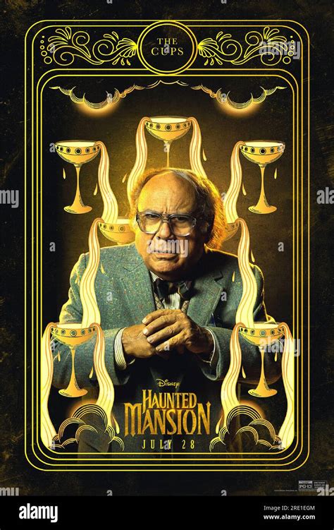 Character Poster - Danny DeVito, "Haunted Mansion" (2023). Photo credit: Disney Stock Photo - Alamy