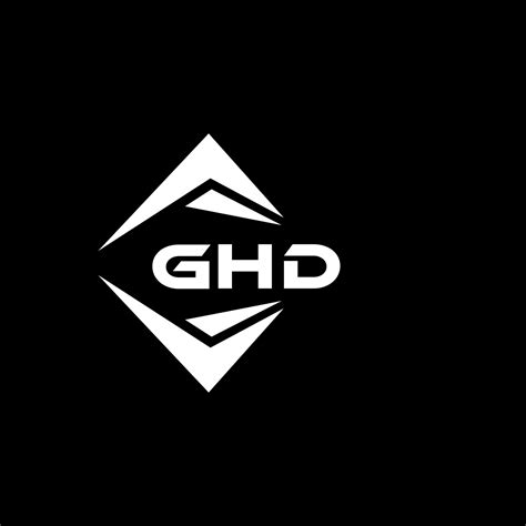 GHD abstract technology logo design on Black background. GHD creative initials letter logo ...