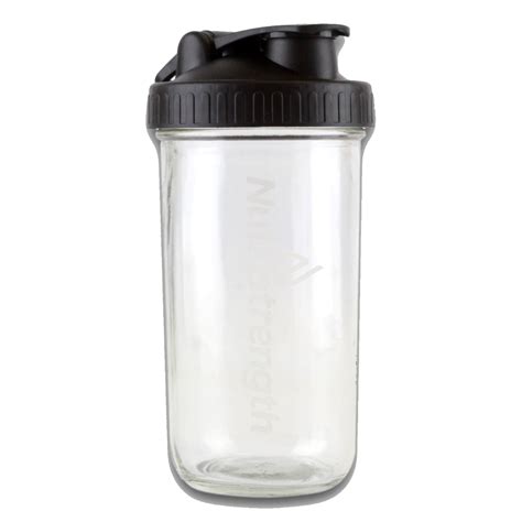 Glass Shaker Large | Glass Water Bottle | Nutristrength