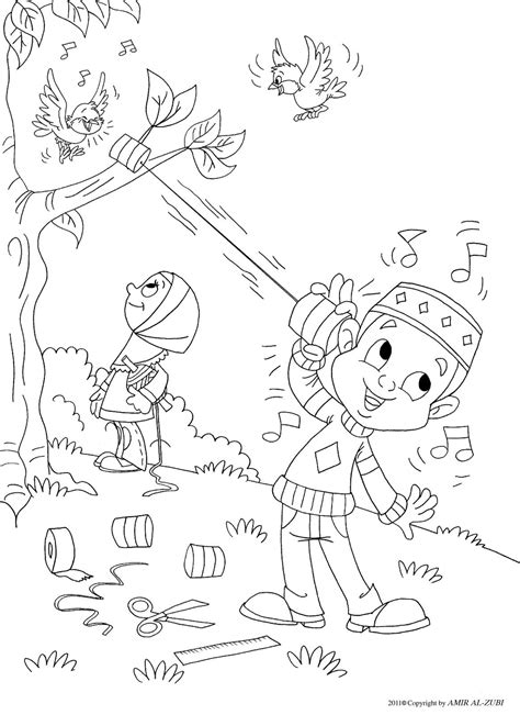 Kids Playing Outside Coloring Pages at GetColorings.com | Free ...