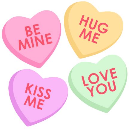 Conversation Hearts Clipart