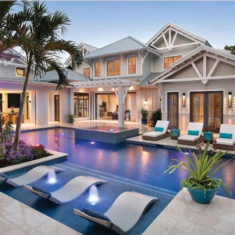 Mansion with built in spa | Luxury pools, Dream house exterior, Pool houses