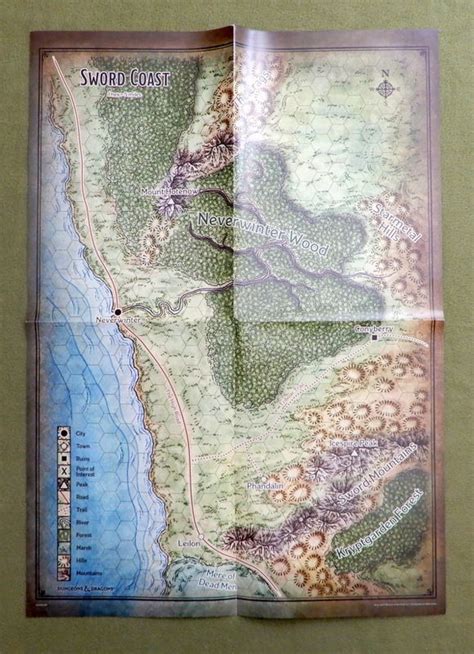 Sword Coast & Phandalin Poster Map (Dungeons & Dragons 5e) by Mike ...