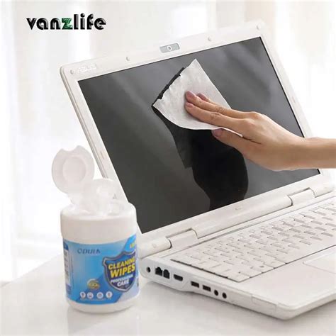 vanzlife PC TV cleaning wipes LCD screen mobile phone displays wipes 100pcs a lot-in Cleaning ...