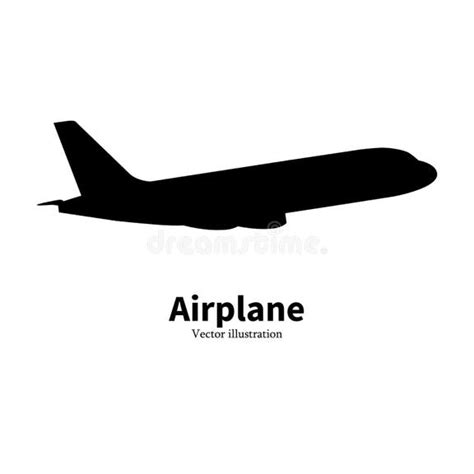 Airplane Side View Silhouette Stock Illustrations – 908 Airplane Side ...