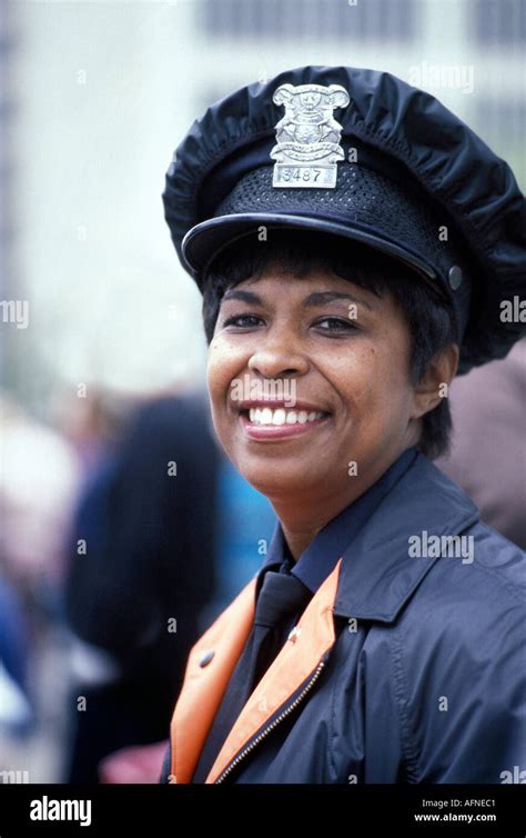 Black female police officer hi-res stock photography and images - Alamy