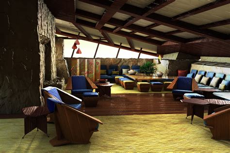 taliesin west living room by nonvisiblebob on DeviantArt