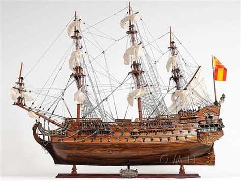 San Felipe Wooden Tall Ship Model Spanish Galleon 28" - CaptJimsCargo