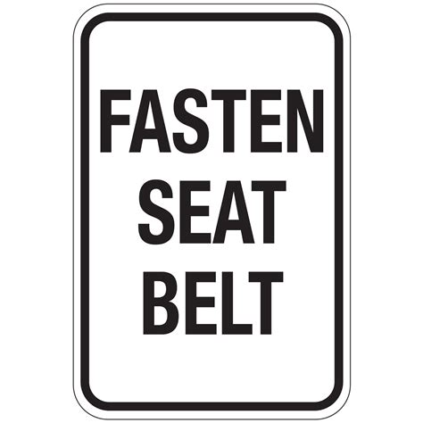 Fasten Seat Belt Sign 12"x18" | Carlton Industries