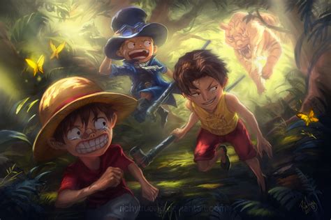 One Piece Wallpaper Luffy And Ace