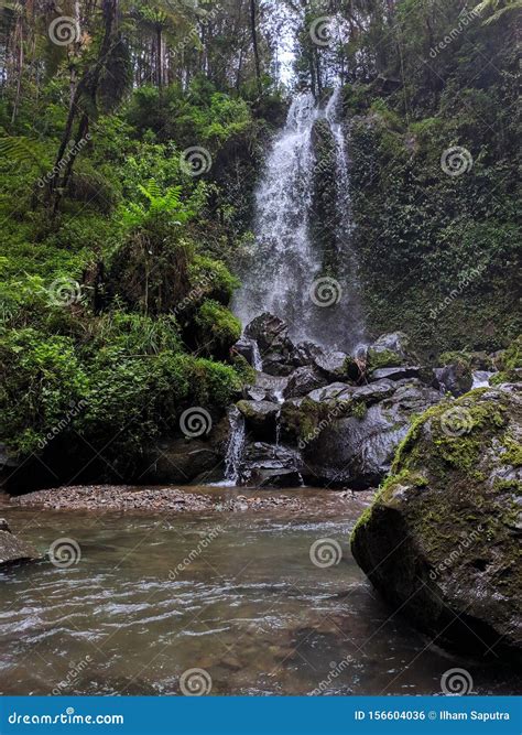 Beautiful Landscape of Grenjengan Kembar Waterfall, Magelang Indonesia ...