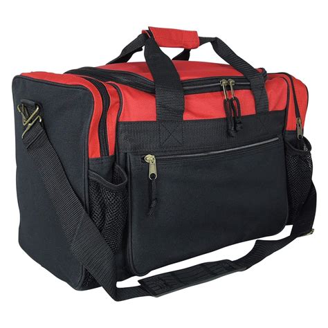 ProEquip 17" Sport Gym Duffle Bag Travel Size Sport Durable Gym Bag (Red) - Walmart.com