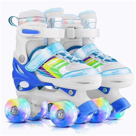 Likein Roller Skates for Kid's, Unisex, Toddlers Children Boy's Girl's Outdoor Indoor Adjustable ...