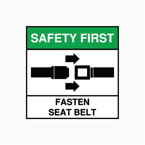 FASTEN SEAT BELT SIGN - You Must Wear Your Seat Belt Sign – Get signs