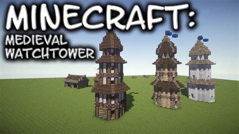 Minecraft: Medieval Watchtower Tutorial 1 - YouTube