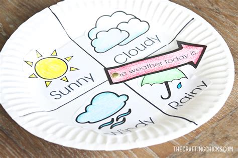 Weather Chart Kid Craft - The Crafting Chicks