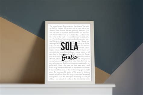 5 Solas Series Print Set / Scripture Art / Bible Verse Wall Decor / Reformed Theology - Etsy