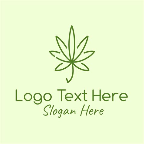 Marijuana Leaf Plant Logo | BrandCrowd Logo Maker