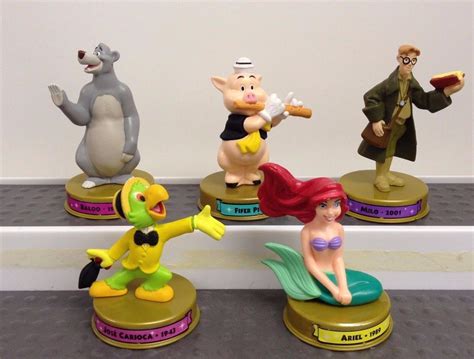 McDonald's 100 Years of Disney Figures Fifer Pig Ariel Jose Carioca Baloo & Milo | #1735074877