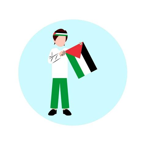 Man Holding Palestine Flag 33950071 Vector Art at Vecteezy