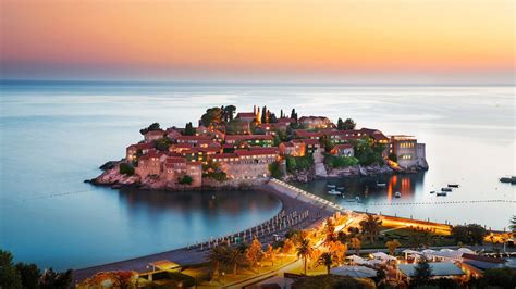 Sveti Stefan Montenegro Adriatic Sea : Wallpapers13.com