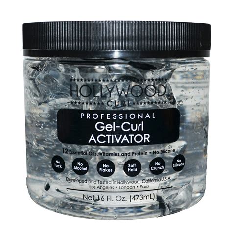 Hollywood Curl Gel Curl Activator 16 Oz - Best Curl Defining Gel with ...