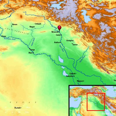 Bible Map: Resen (Nineveh)