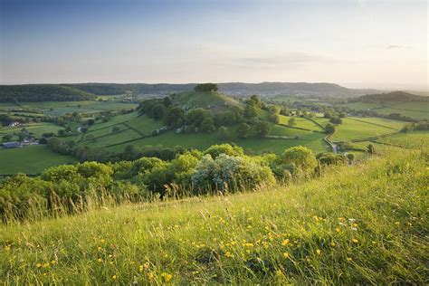 Downham Hill From Uley Bury The Cotswolds Gloucestershire England Uk Photograph