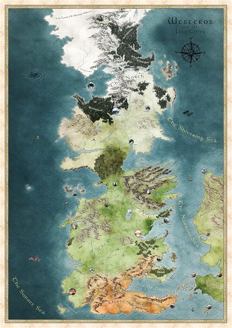 Fantasy Maps Of Westeros