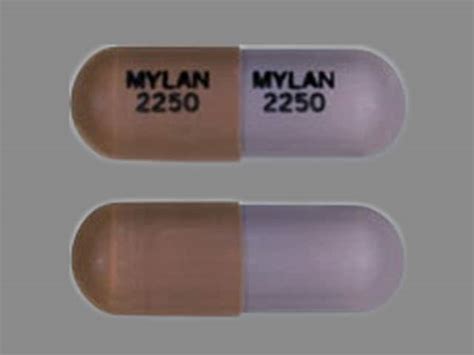 Pill Finder: MYLAN 2250 MYLAN 2250 Tan Capsule-shape - Medicine.com