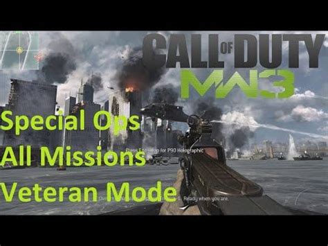 Call of Duty: Modern Warfare 3 - All Special Ops Missions Complete on Veteran (Gameplay ...