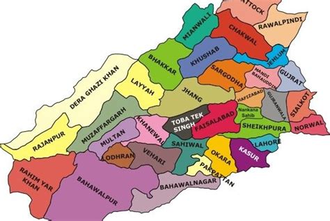 Districts and Tehsils of Punjab | Lodhran, Attock, Public private ...