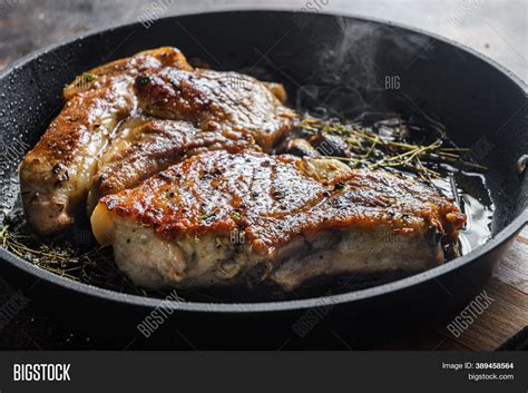 Grilled Pork Steak On Image & Photo (Free Trial) | Bigstock