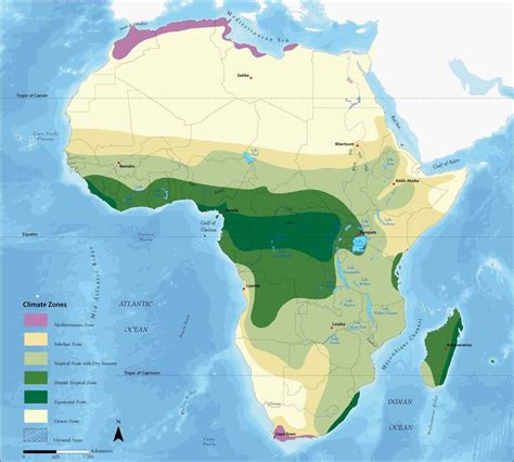 Africa climate zones - Full size | Gifex