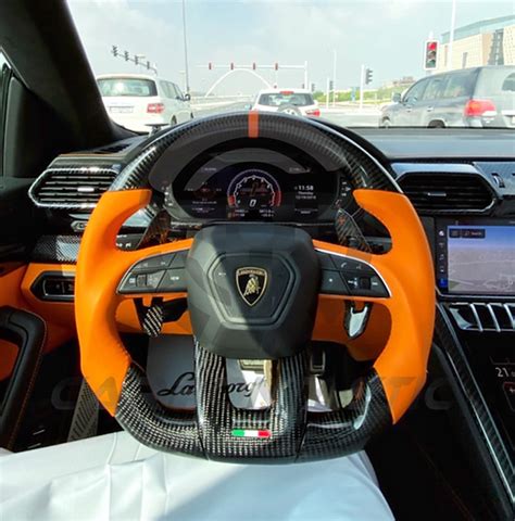 Lamborghini Urus Custom Carbon Fiber Steering Wheel | carbontastic